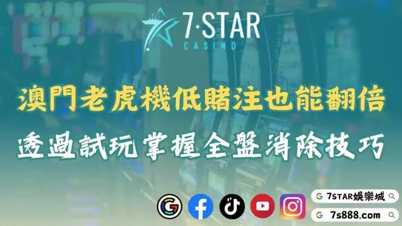 澳門老虎機最低賭注是多少？透過試玩帶你玩遍熱門遊戲！
