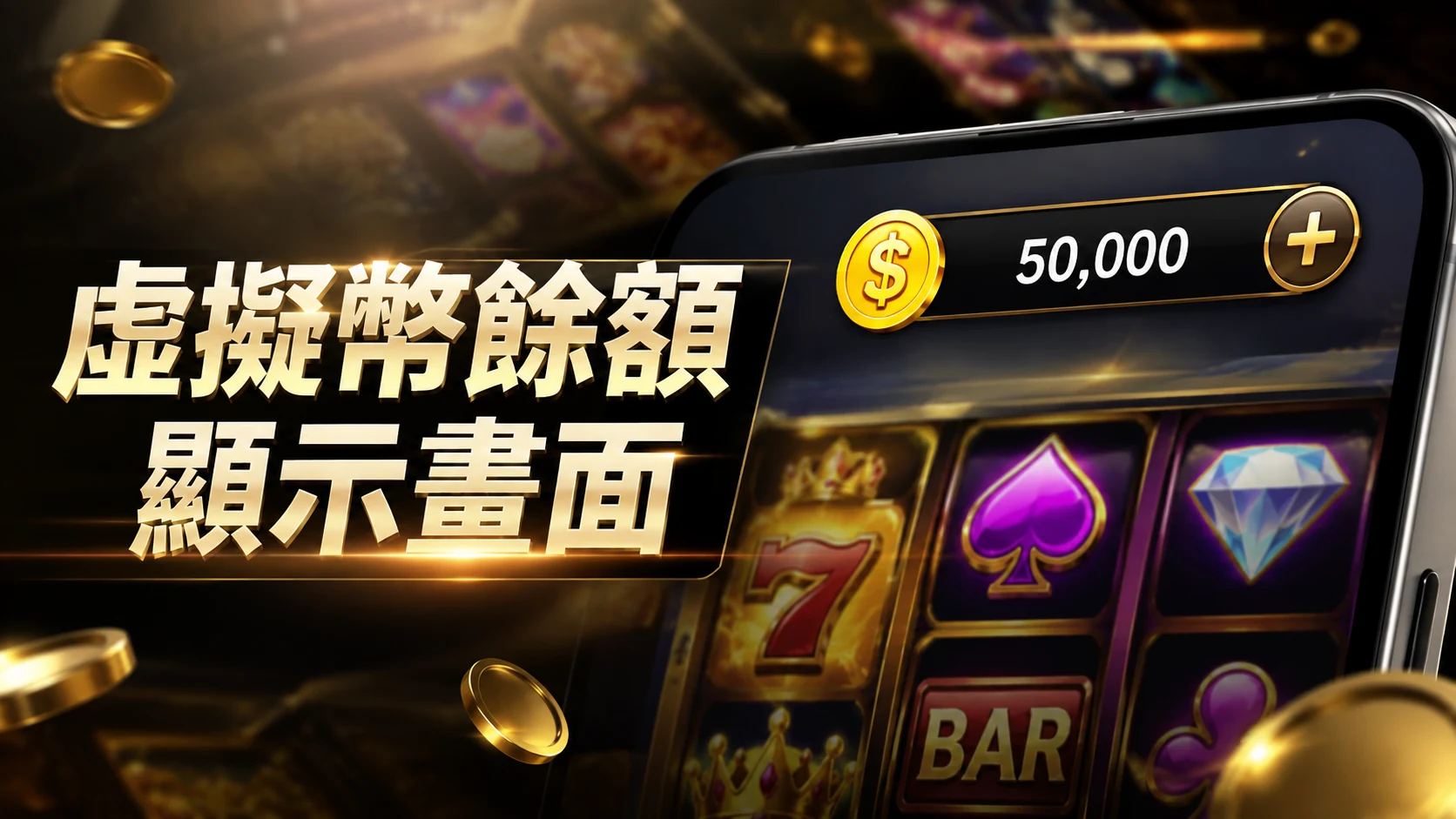 手機遊戲畫面右上角虛擬幣數字的特寫
